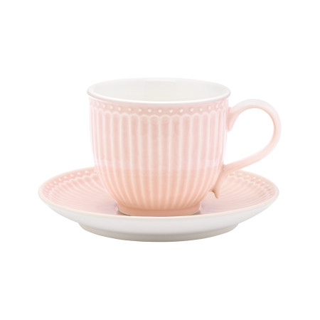 Чайная пара Greengate Alice, бледно-розовая