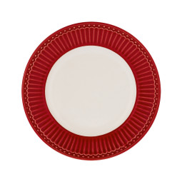 Десертная тарелка Greengate Alice, красная, 17,5 см