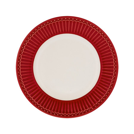 Десертная тарелка Greengate Alice, красная, 17,5 см