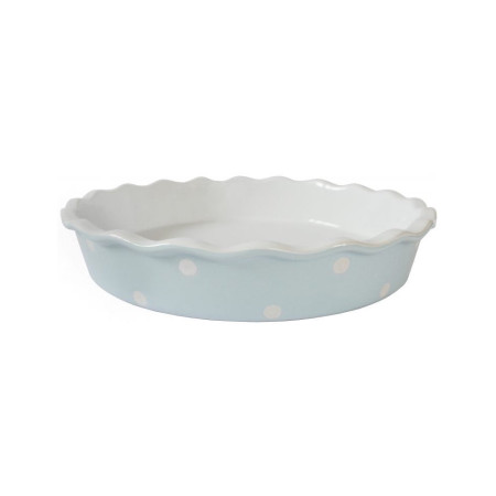 Форма для выпечки пирога Isabelle Rose Home, голубая с белыми точками, 26,5 см