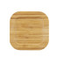 Набор квадратных контейнеров с бамбуковыми крышками Smart Solutions, 3 шт.