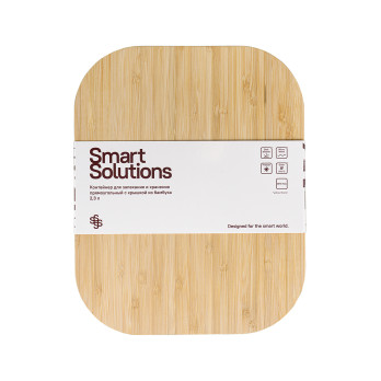 Контейнер для запекания и хранения с крышкой из бамбука Smart Solutions, 2,3 л