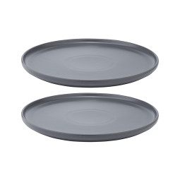 Набор из двух тарелок Tkano Essential, 25 см, темно-серый