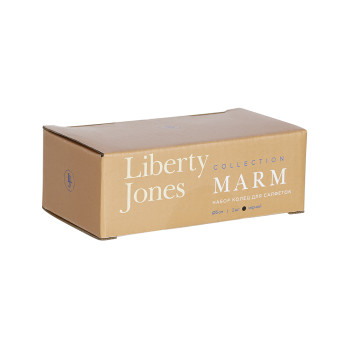 Набор колец для салфеток Liberty Jones Marm, 5 см, черный мрамор, 2 шт.