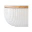 Салатник с бамбуковой крышкой Liberty Jones Soft Ripples, 22 см, белый