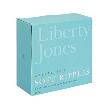 Салатник с бамбуковой крышкой Liberty Jones Soft Ripples, 22 см, белый