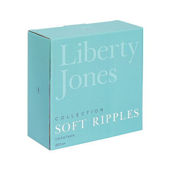 Салатник Liberty Jones Soft Ripples, 20 см, белый глянцевый