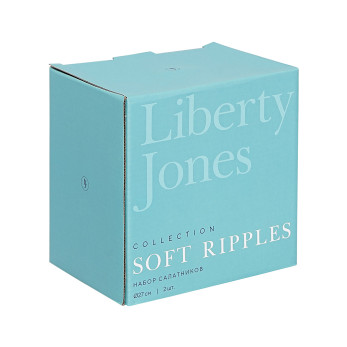 Набор салатников Liberty Jones Soft Ripples, 16 см, белый глянцевый, 2 шт.