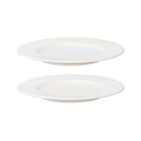 Набор тарелок Liberty Jones Soft Ripples, 27 см, белый глянцевый, 2 шт.