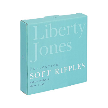 Набор тарелок Liberty Jones Soft Ripples, 27 см, белый глянцевый, 2 шт.