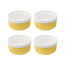 Набор форм-рамекинов для запекания Liberty Jones Marshmallow, 10 см, лимонный, 4 шт.